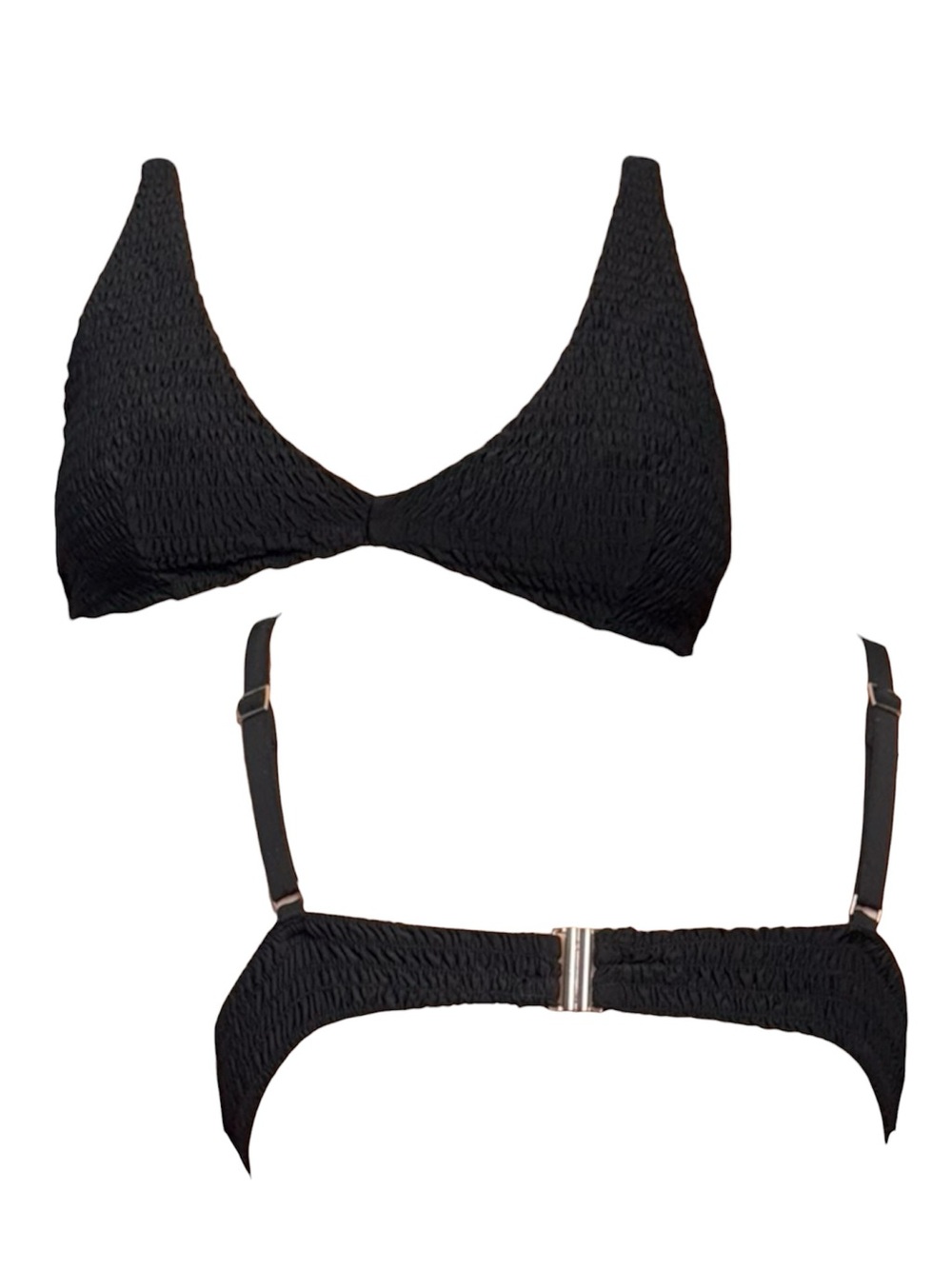 Black Smocked Bralette Top - Women Intimates & Sleepwear